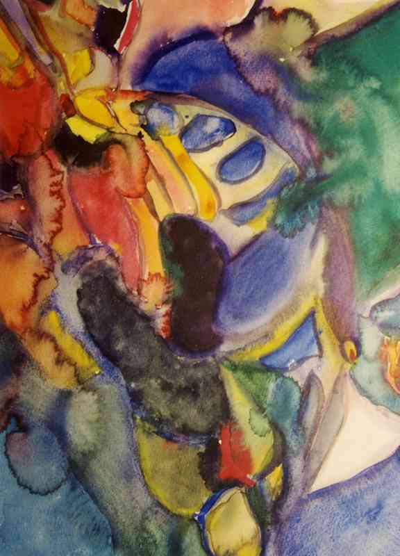 Palette - aquarelle - 60 x 50 cm - 1990